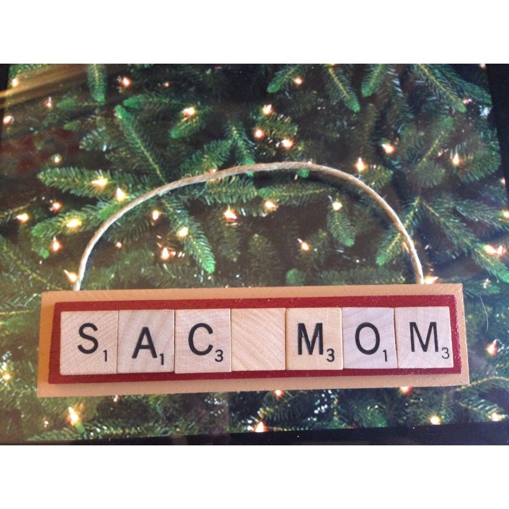 SAC MOM Sacramento Republic FC Christmas Ornament Scrabble Tiles